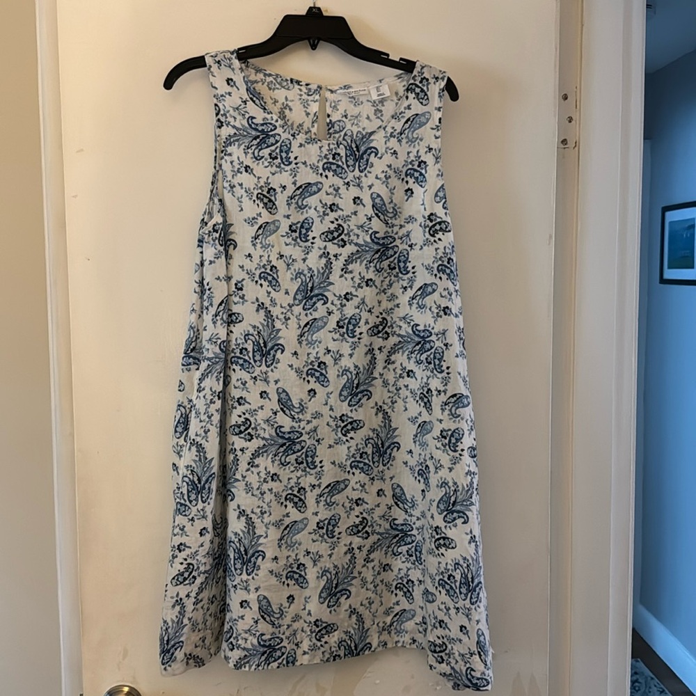 Linen tank dress